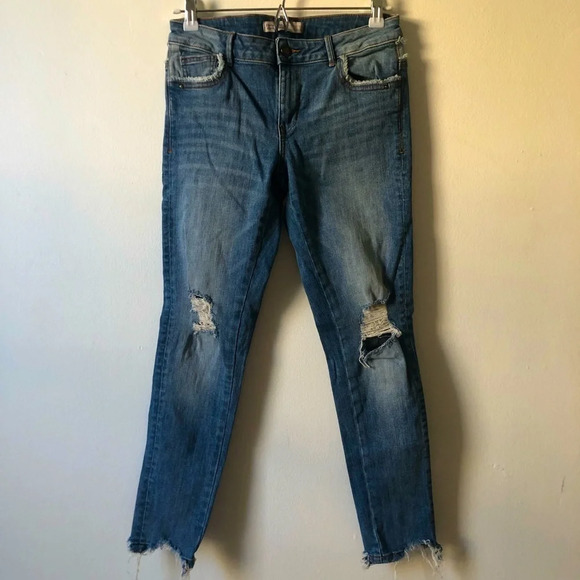 ☀️ZARA Basic Z1975 Distressed Skinny Jeans - Picture 1 of 10